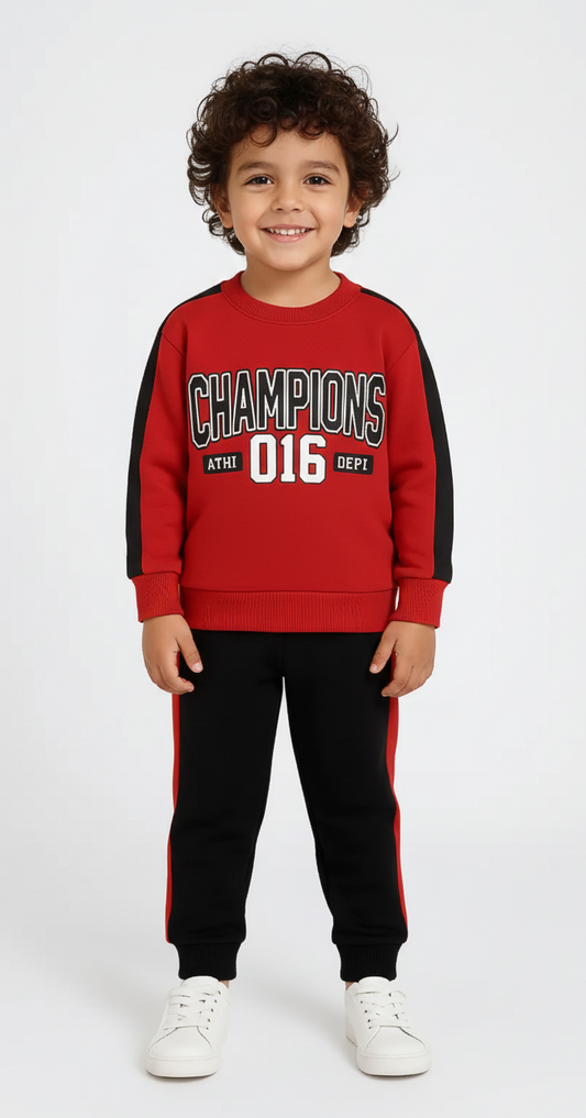 KW Premium Fleece Kids Loungewear Set - Super Soft, Warm &amp; Cozy Tracksuit